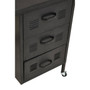 Academy Three Drawer Black Desk