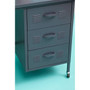 Academy Three Drawer Grey Desk