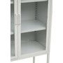 Acier Two Door White  Cabinet with Shelf