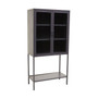 Acier Two Door Grey Cabinet  with Shelf