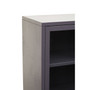 Acier Two Door Grey Cabinet  with Shelf