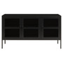 Acier Three Door Black Sideboard