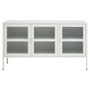 Acier Three Door White Sideboard