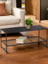 Acero Black Metal Coffee Table