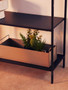 Acero Black Metal Shelf Console Table