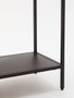 Acero Black Metal Shelf Console Table