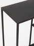 Acero Black Metal Shelf Console Table