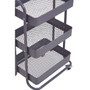 Acero Three Tier Grey Trolley