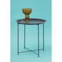 Acero Round Black Side Table