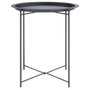 Acero Round Black Side Table