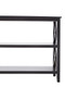 Heritage Three Shelf Large Black Bookcase