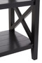 Heritage Three Shelf Large Black Bookcase