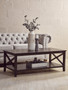 Heritage Black Wood Coffee Table