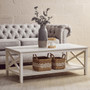 Heritage White Rectangular Coffee Table