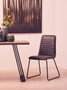 New Foundry Black Leather Effect Chair