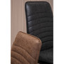 New Foundry Black Leather Effect Chair