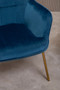Stockholm Blue Velvet Chair