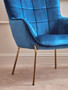 Stockholm Blue Velvet Chair