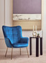 Stockholm Blue Velvet Chair
