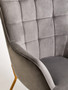 Stockholm Grey Velvet Chair