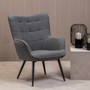 Stockholm Grey Fabric Armchair