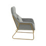 Stockholm Grey Velvet Armchair
