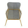 Stockholm Grey Velvet Armchair
