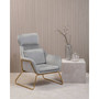 Stockholm Grey Velvet Armchair