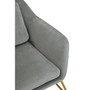 Stockholm Grey Velvet Armchair
