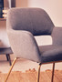 Stockholm Grey and Gold Dining Chair