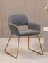 Stockholm Grey and Gold Dining Chair