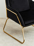 Stockholm Black Velvet Armchair