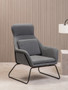 Stockholm Grey Fabric Chair