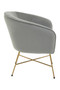 Stockholm Grey Chair With Metal Frame