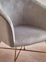 Stockholm Grey Velvet Curved Accent Chair