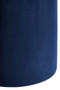 Haley Midnight Blue Velvet Round Pouffe