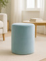 Haley Blue Velvet Pouffe