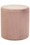 Haley Dusty Pink Velvet Pouffe