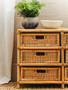 Mataram Natural Rattan Six Drawer Chest