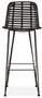 Lagom Black Natural Rattan Bar Chair