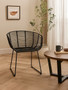 Lagom Black Natural Rattan Chair