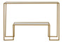 Avento Gold Finish Console Table