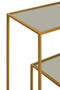Avento Gold Finish Console Table