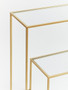 Avento Gold Finish Console Table