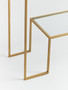 Avento Gold Finish Console Table