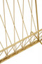 Avento Gold Finish Magazine Rack