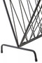 Avento Black Magazine Rack