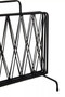 Avento Black Two Pocket Magazine Rack