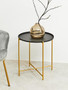 Trosa Black Top Side Table