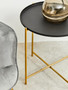 Trosa Black Top Side Table